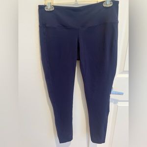 Athleta Full Length Blue Chaturanga Leggings, size M